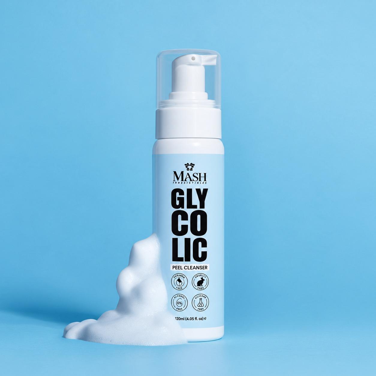 MASH Glycolic Peel Cleanser packaging