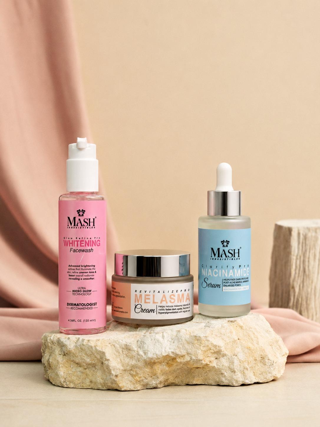 MASH brightening skincare system for pigmentation