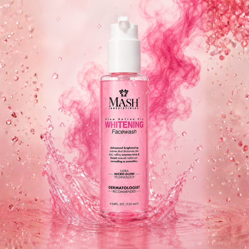 MASH Glow Refine Pro Whitening Facewash bottle
