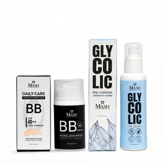 Glycolic Peel Cleanser & BB Cream - SPF 40++