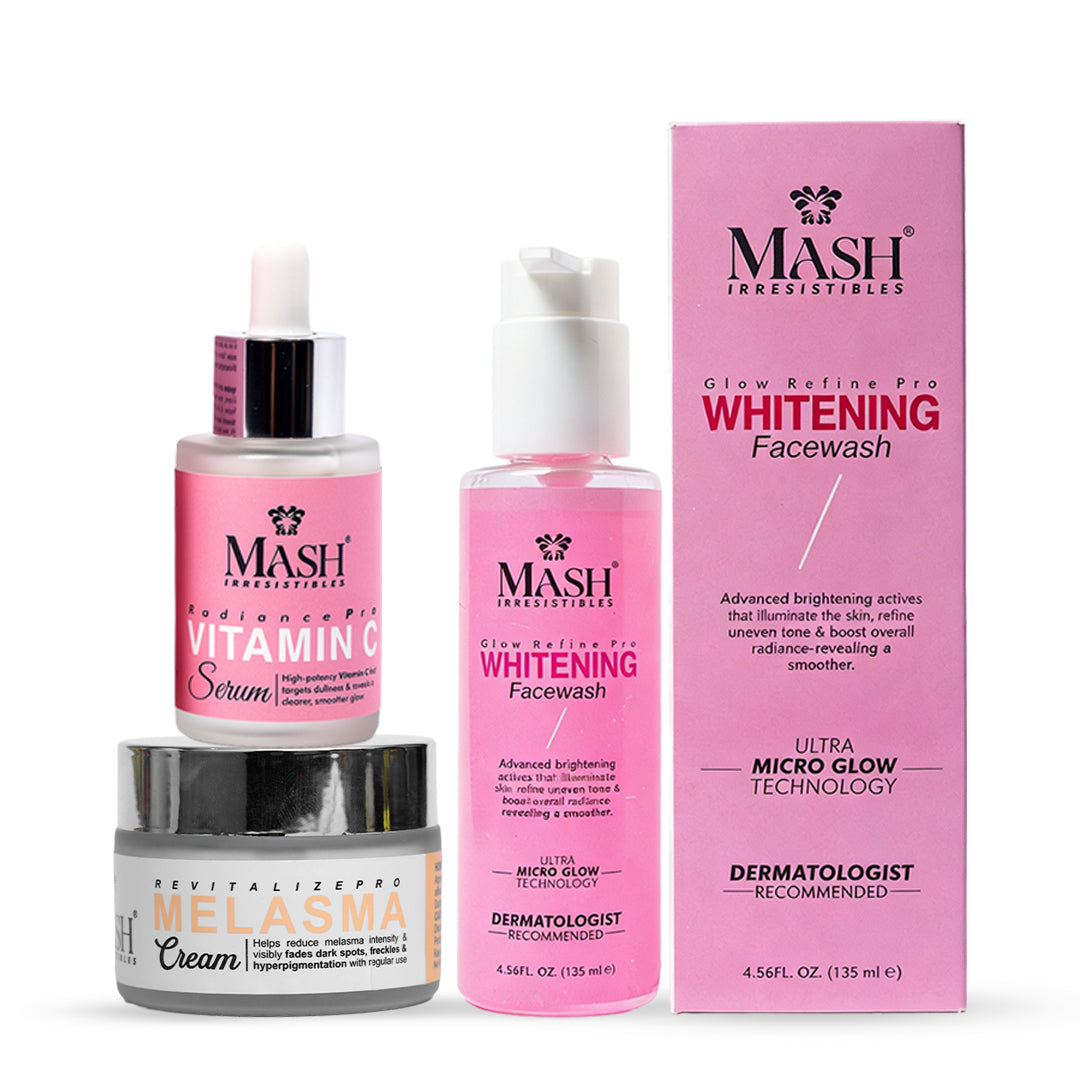 Whitening Facewash, Vitamin C, and Melasma Cream